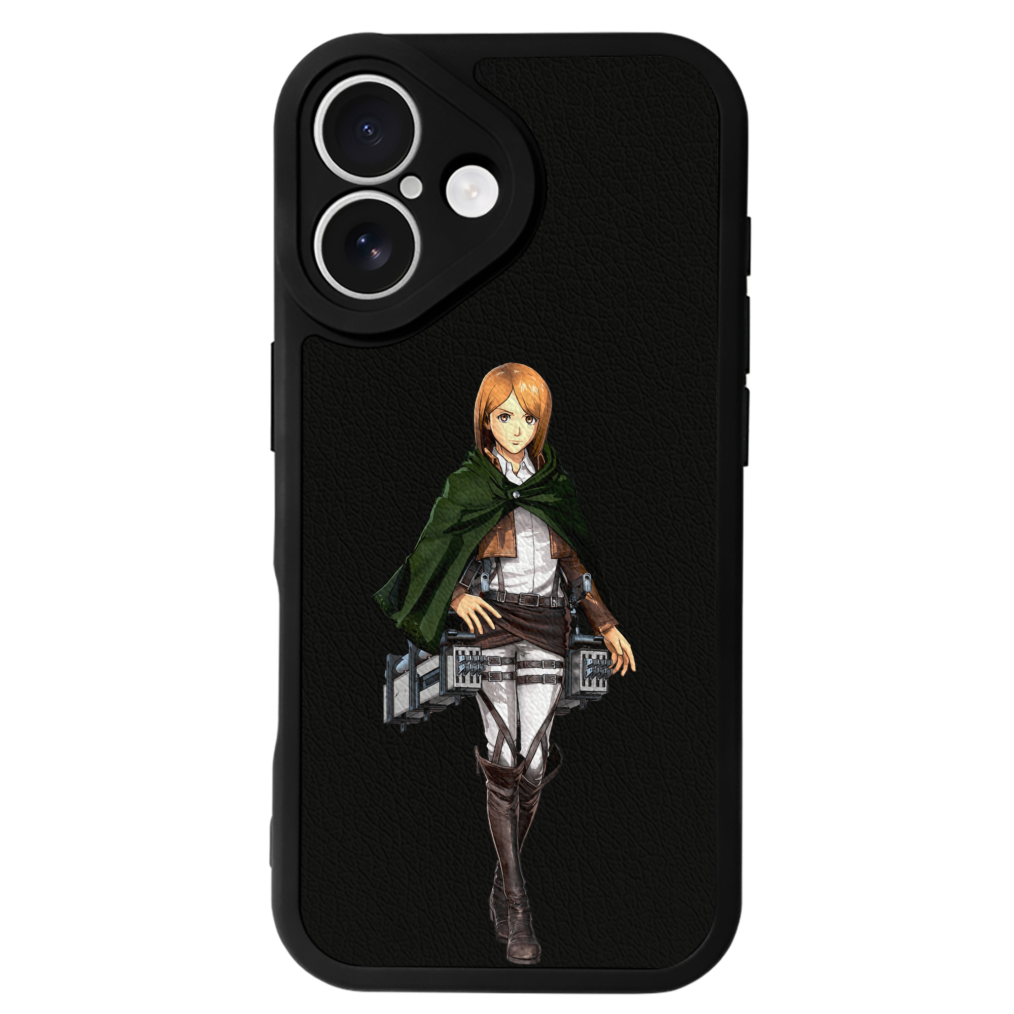 （画像用） 進撃の巨人 ペトラ·ラル Attack on Titan Petra Rall 【iPhone 16シリーズ対応】シリコンスマホケース（レザー調） 材質：シリコン